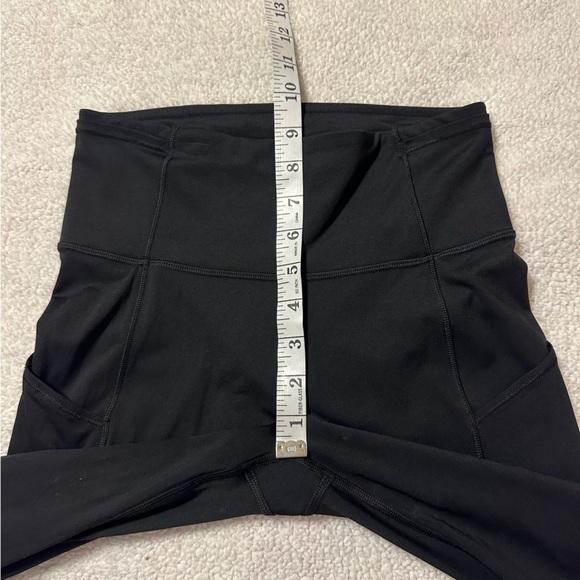 Lululemon Black Fast & Free 7/8 Tight II Nulux Athletic Leggings Non Reflective - Picture 11 of 12